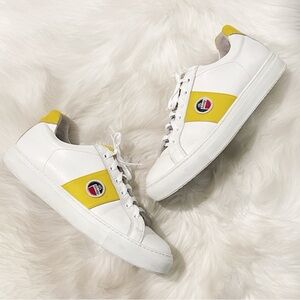 National Standard x Fusalp White Leather Sneakers